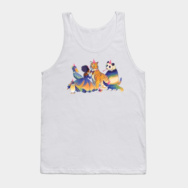 Animal Party Tank Top by GDBee